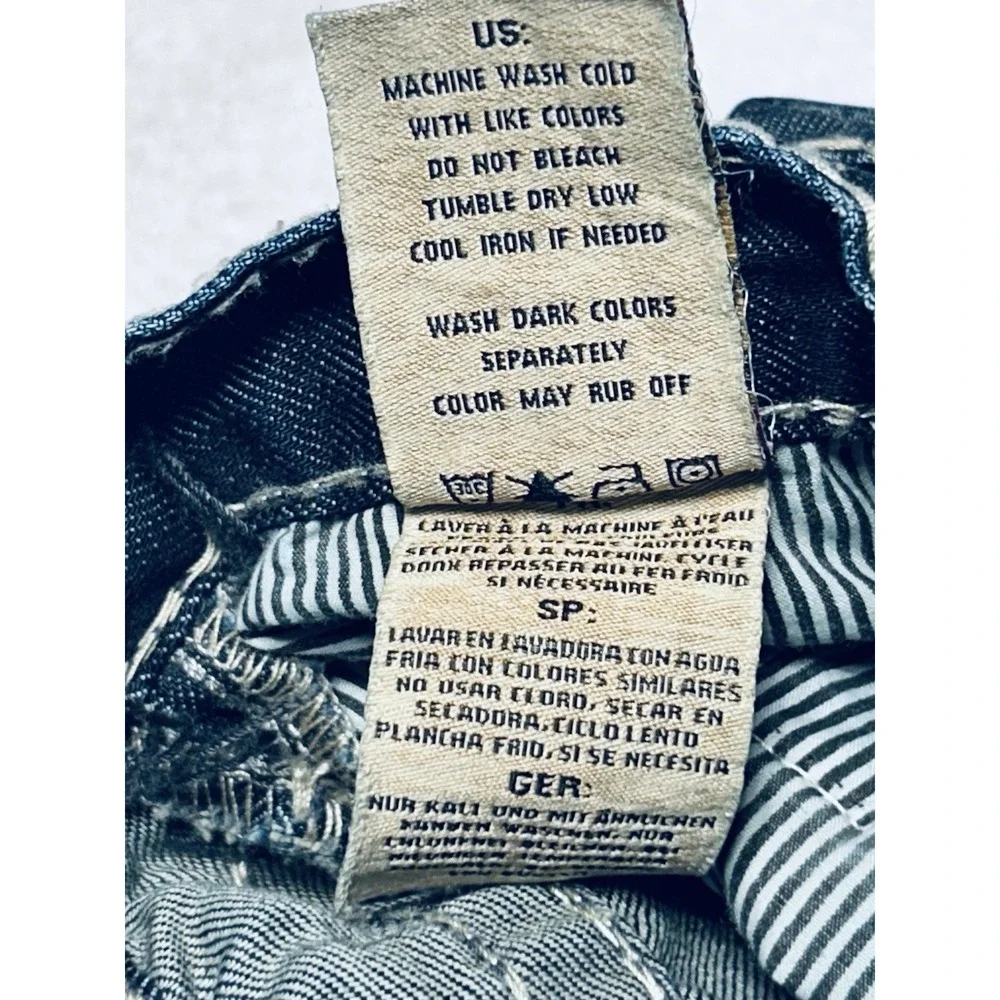 MEK Denim Jeans Mens 30x34 Tetoman Straight Leg Western Rock Rodeo Big Pockets